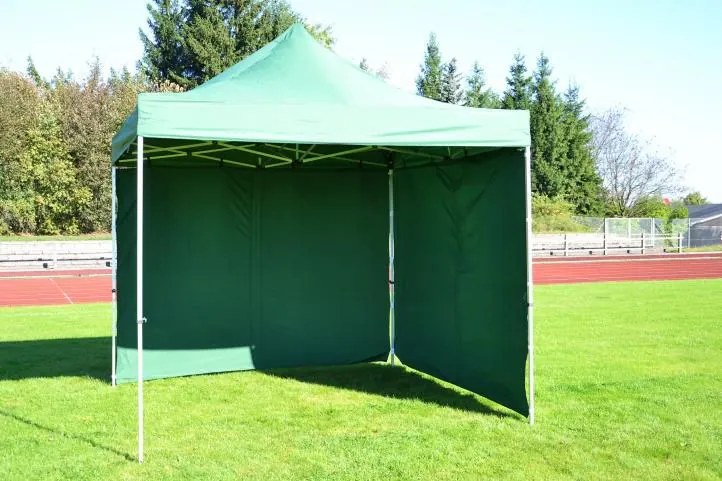 Cort de grădină Foarfecă PROFI 3x3m verde +4 pereți laterali