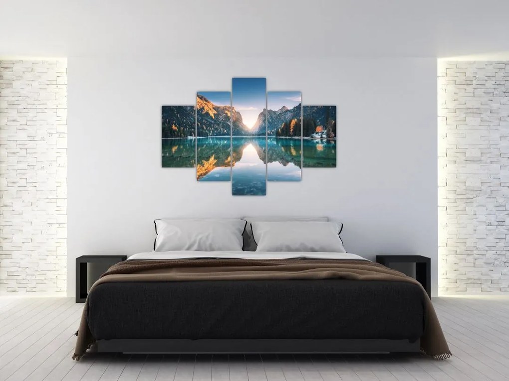 Tablou - Lacul montan (150x105 cm)