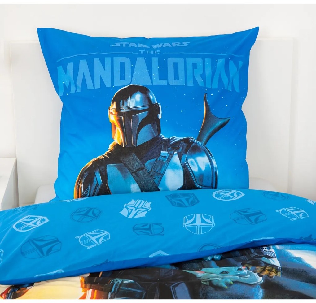 Lenjerie de pat din bumbac Herding Mandalorian,135 x 200 cm, 80 x 80 cm