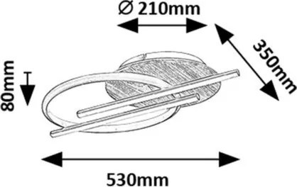Plafoniera LED moderna Arash 40W