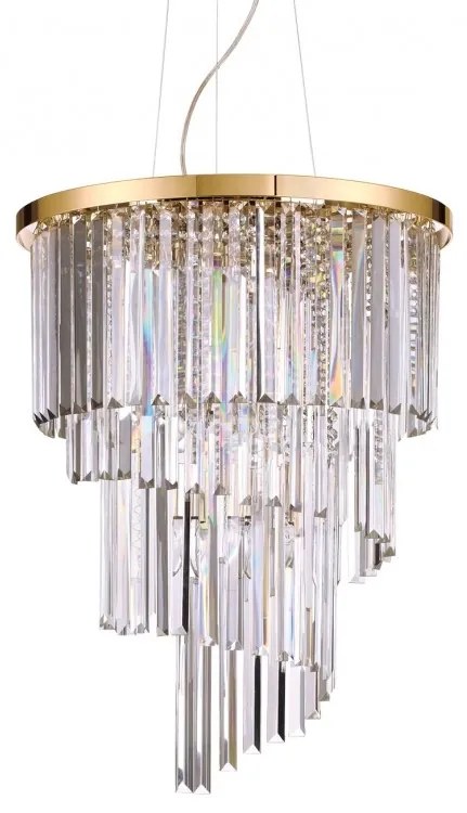 Lustra suspendata moderna design elegant CARLTON oro sp12 213521
