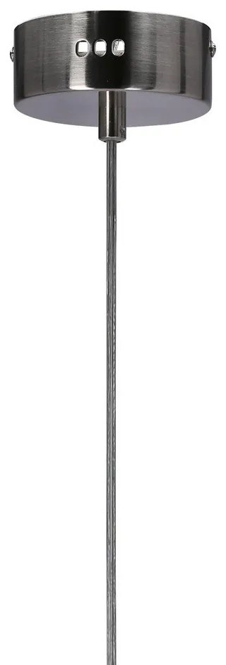 Lustră mov LED cu abajur din sticlă Lukka – Candellux Lighting