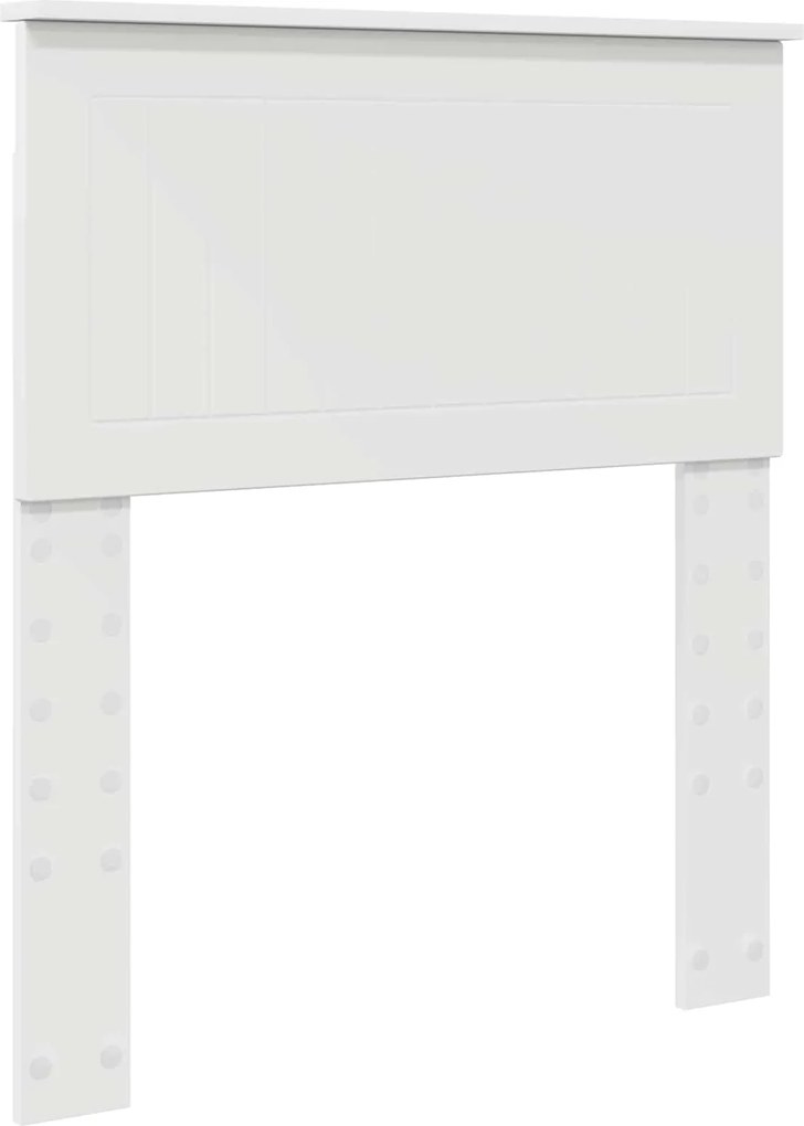 vidaXL Tăblie cap Alb 75 cm Lemn compozit