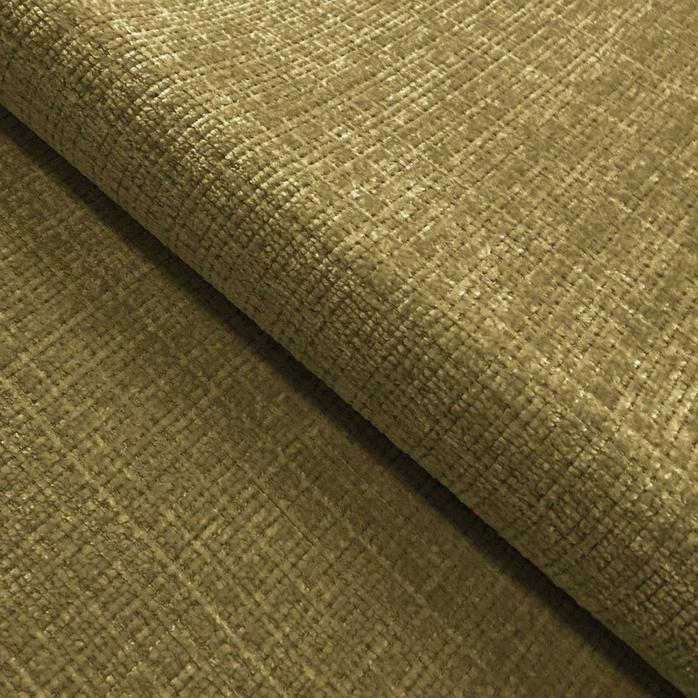 Colțar verde cu tapițerie din chenille (cu colț pe partea stângă/în formă de ”L”) Mauris – Ropez