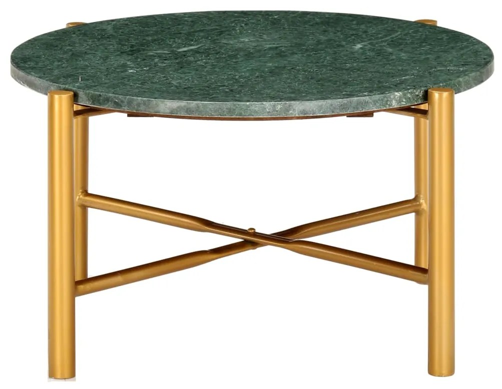 286450 vidaXL Masă de cafea verde 60x60x35 cm piatră naturală aspect marmură