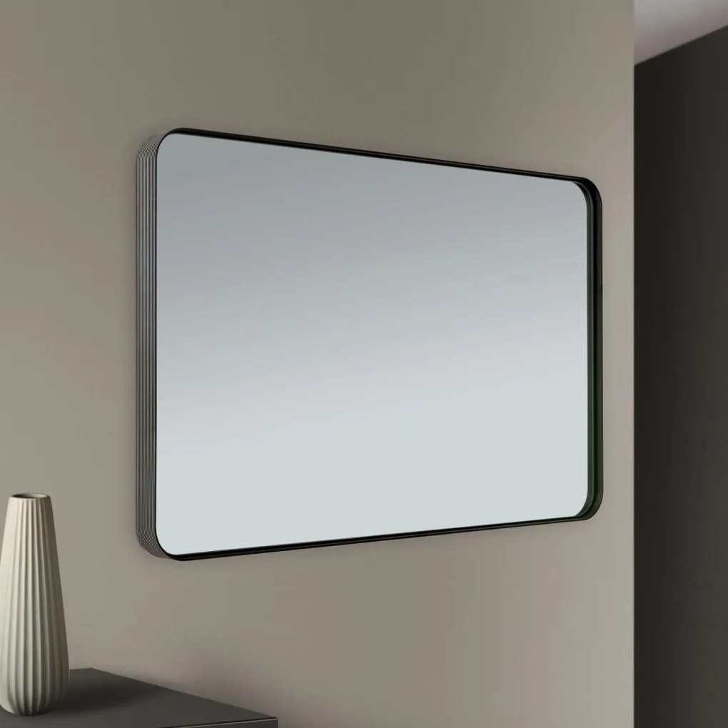 Oglinda decorativa design modern CARLO negru 61x90cm