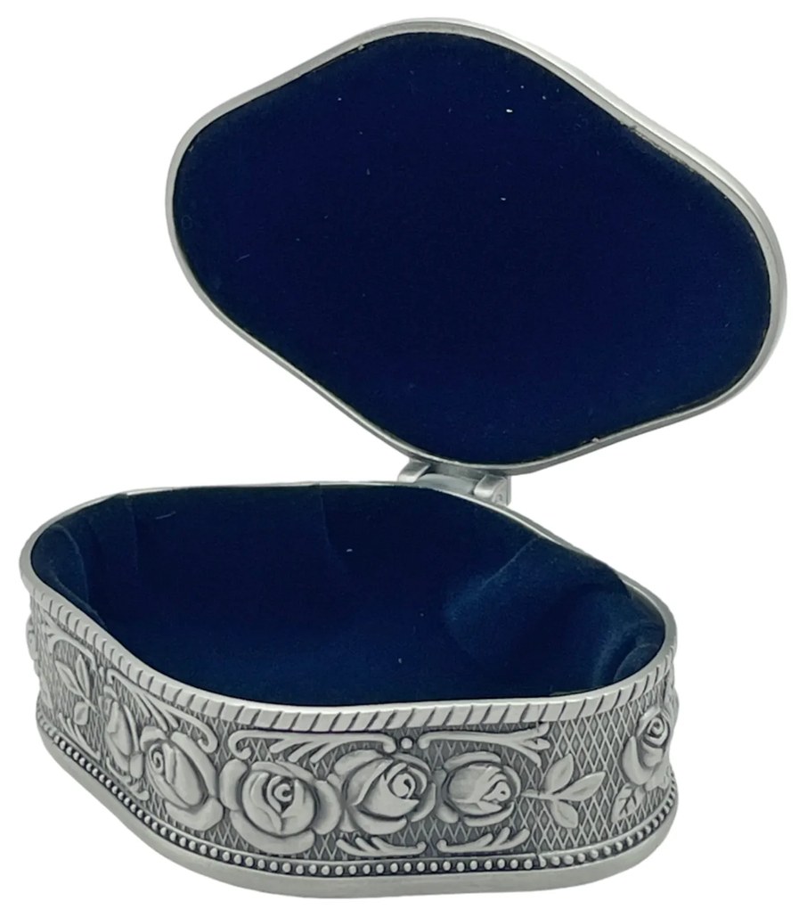 Cutie pentru bijuterii ELIZABETH, Antimoniu, 9x6x3cm