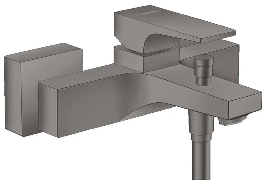 Baterie cada - dus Hansgrohe Metropol negru - crom periat 18 cm