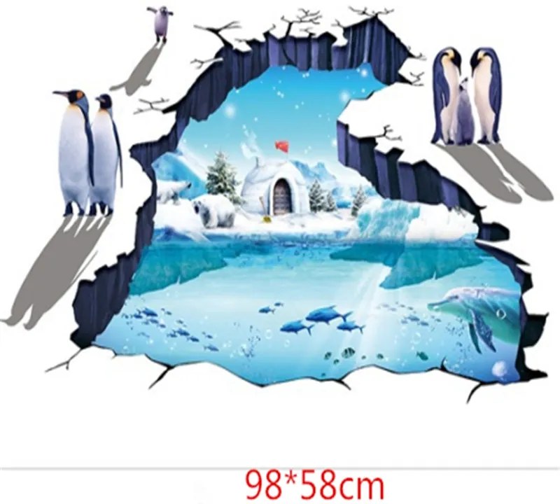 Sticker perete 3D Antarctica