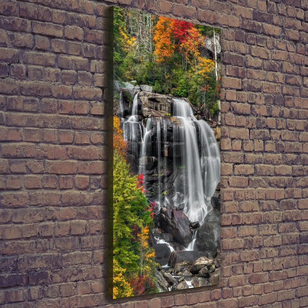 Tablou pe pânză Cascada în toamna