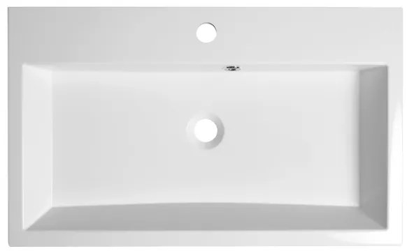 Sapho - Lavoar pe blat ORINOKO 70x42 cm marmură/alb