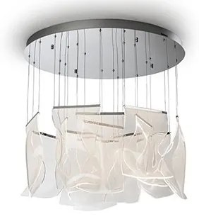 Lustra LED suspendata design ultra-modern Velos 13L crom