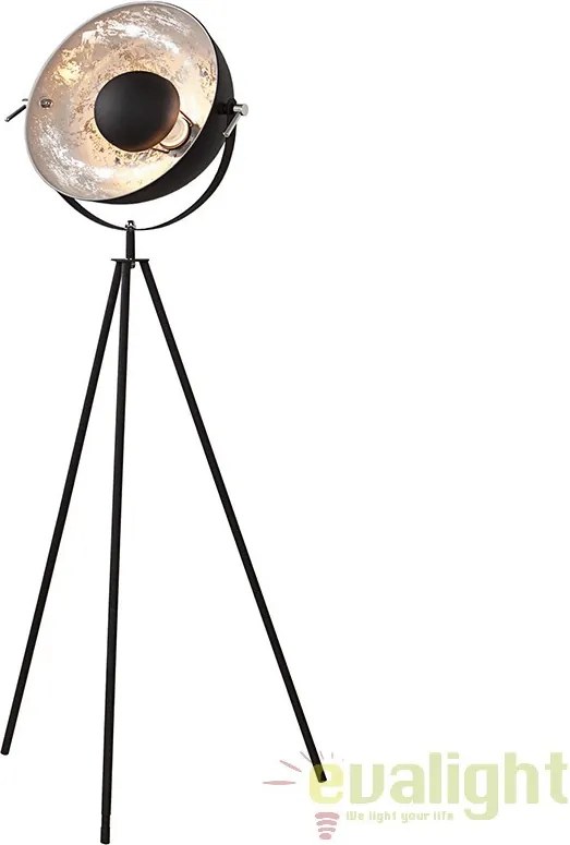 LAMPADAR DESIGN RETRO Studio negru/ argintiu A-36619 VC