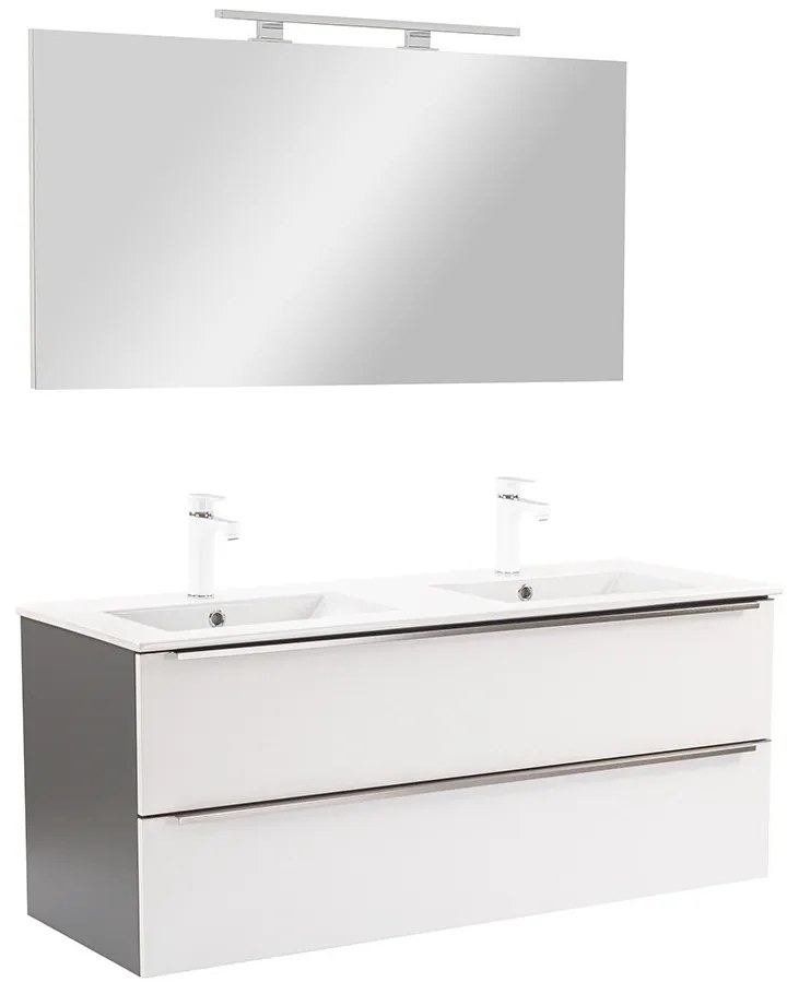 Mobilier complet de baie Vario Trim 120 antracit-alb