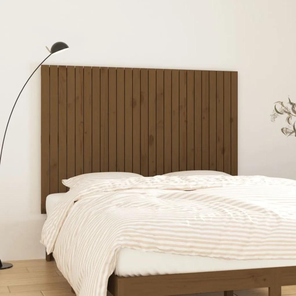 824951 vidaXL Tăblie de pat pentru perete, maro miere 159,5x3x110 cm lemn pin