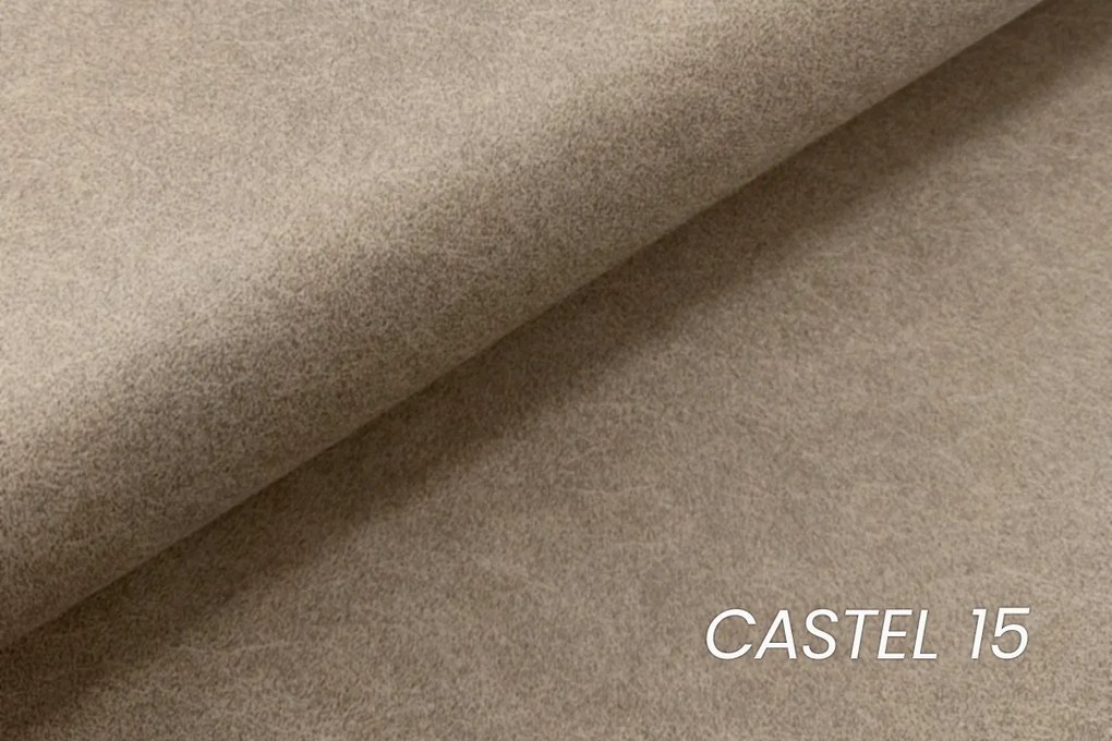 Pat continental Solani 160x200 cu spațiu de depozitare - catifea bej Castel 15