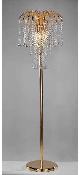 Lampadar PIOGGIA 3xE14/6W/230V auriu ONLI