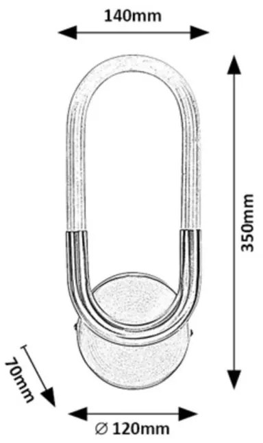 Aplica de perete LED Irelia