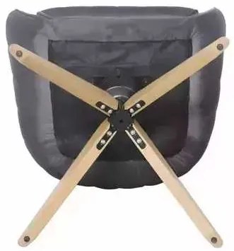 Scaun de bucătărie Azalia D Velvet, bej / stejar