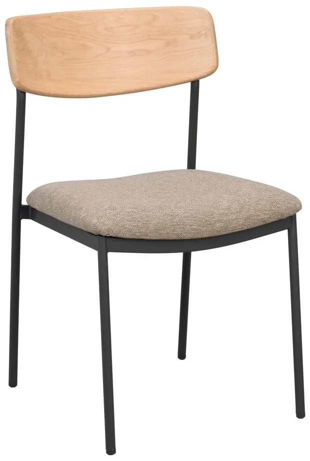 Scaune de dining bej/natural 2 buc. Maymont – Rowico