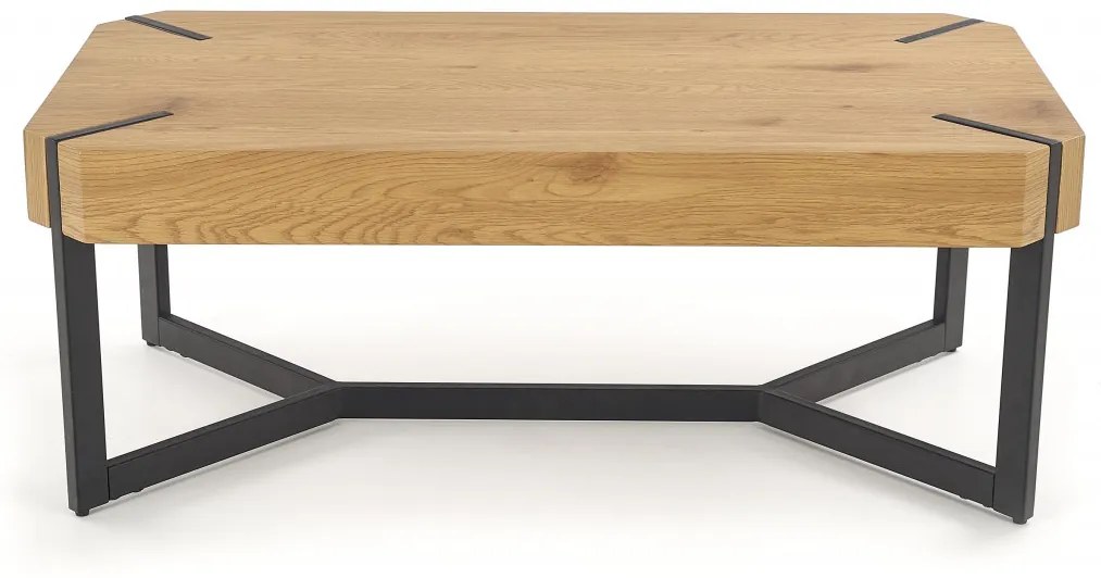Masa de cafea Lavida stejar auriu/negru L110 cm