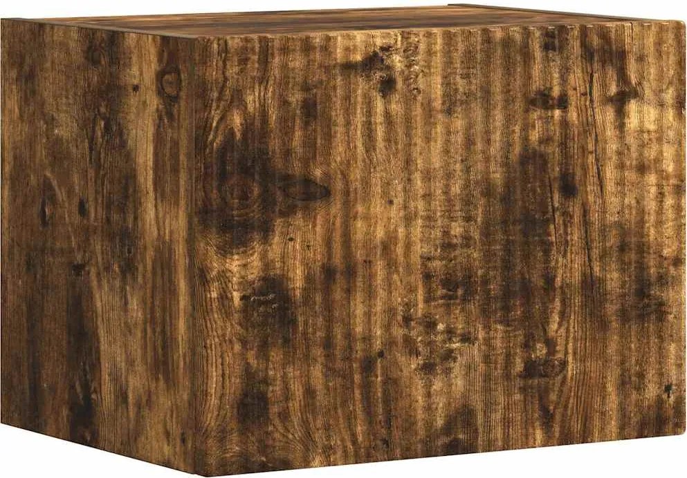 vidaXL Dulap TV de perete Pe perete Stejar fumuriu 60 x 31 x 29.5 cm