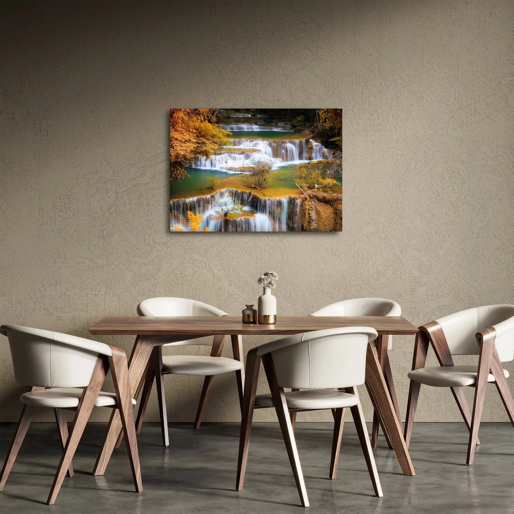 Tablou - Cascada Huay Mae Khamin, Thailanda (70x50 cm)