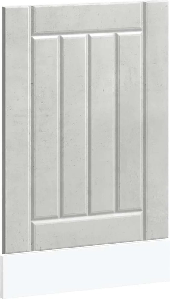 vidaXL Panou pentru mașină spălat vase Lucca Lemn prelucrat gri beton