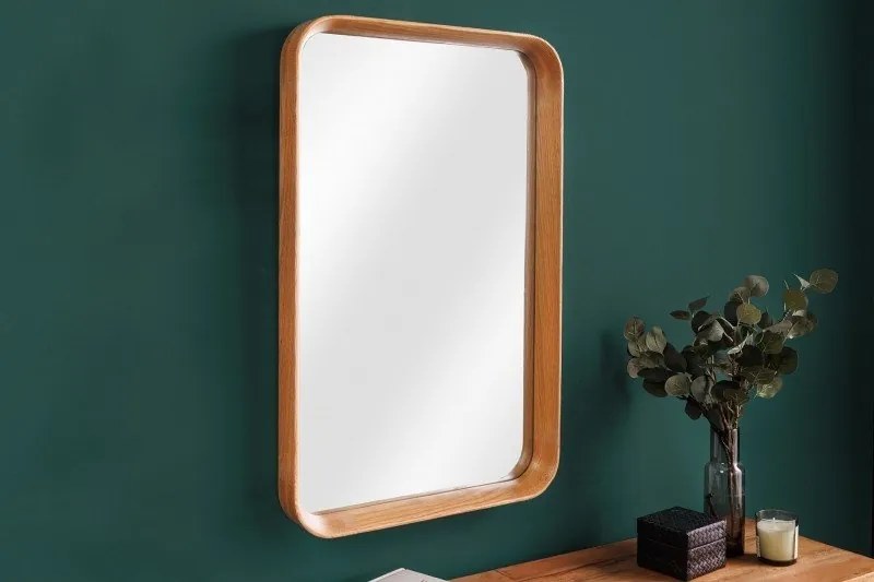 Oglinda decorativa cu rama din lemn Amsterdam 80cm