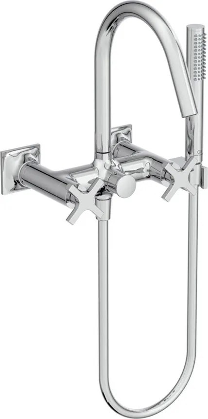 Baterie cada - dus Ideal Standard Atelier Joy Neo dubla comanda crom lucios cu set de dus