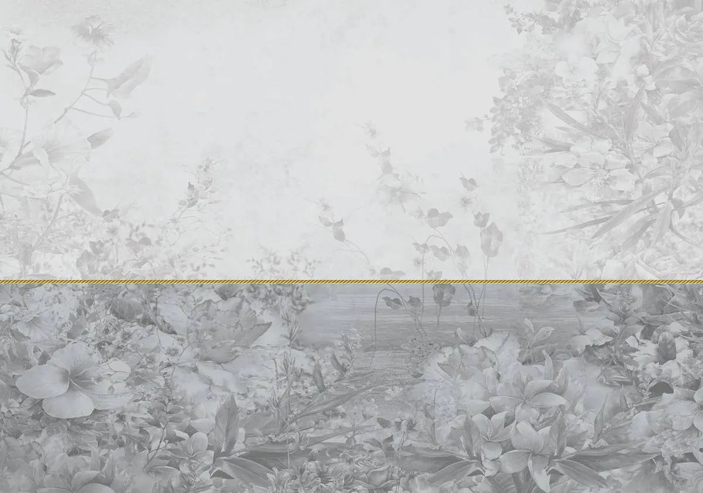 Fototapet - Flri pe fundal gri (254x184 cm)