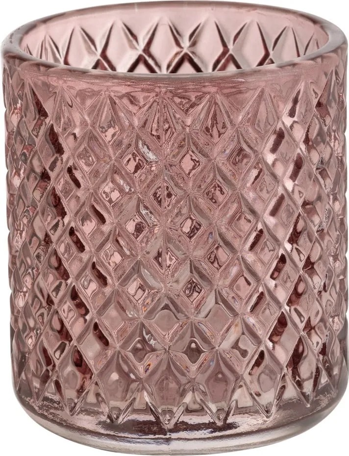 Suport pentru periuța de dinți roz închis din sticlă Atessa – Wenko