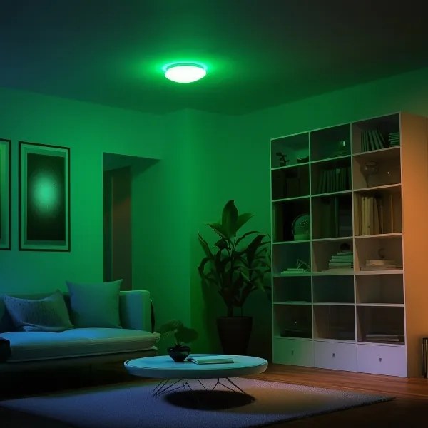 Eglo 33219 - Plafonieră LED RGB GIRON-C, LED/17W/230V, Ø 30 cm, alb