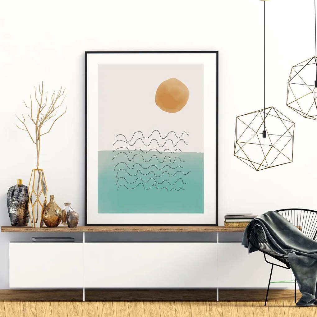 Poster - Abstracție pictată (A4)