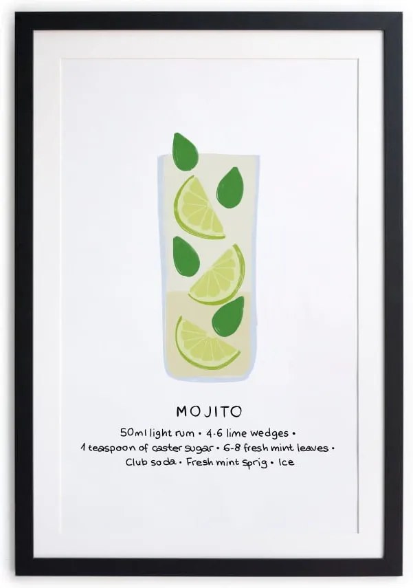 Tablou/poster înrămat Really Nice Things Mojito, 40 x 50 cm