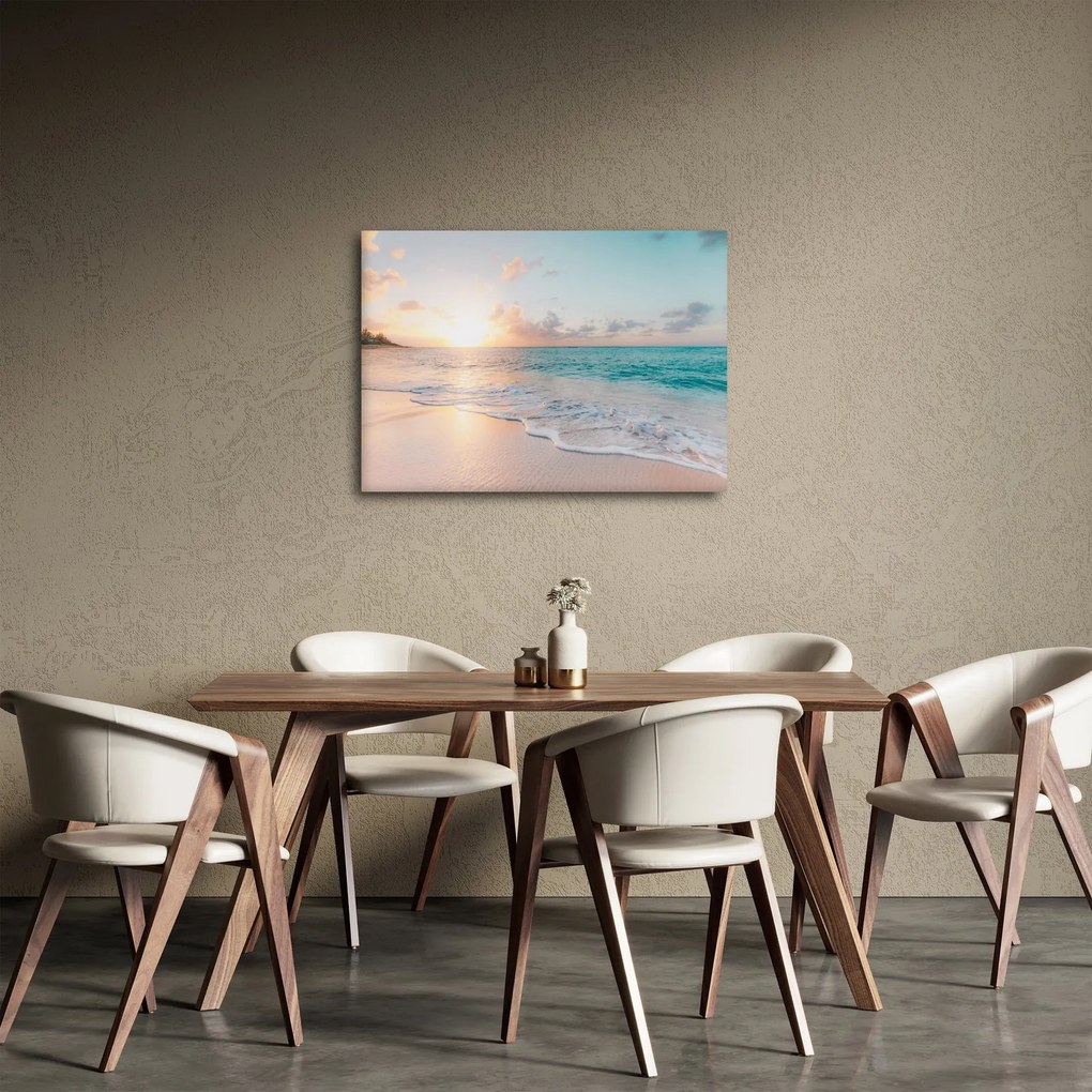 Tablou - Plaja de vis (70x50 cm)