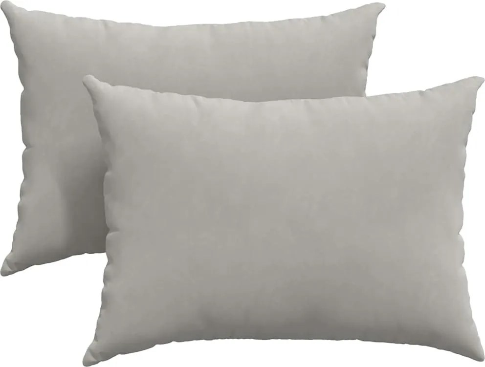 vidaXL Perne pentru canapea 2 pcs Gri deschis 70 x 50 cm țesătură