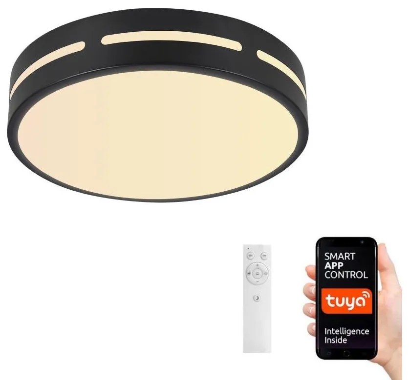 Plafonieră LED dimabilă PERFECTO 48W/230V Wi-Fi Tuya albă Immax NEO 07152-B50 + telecomandă