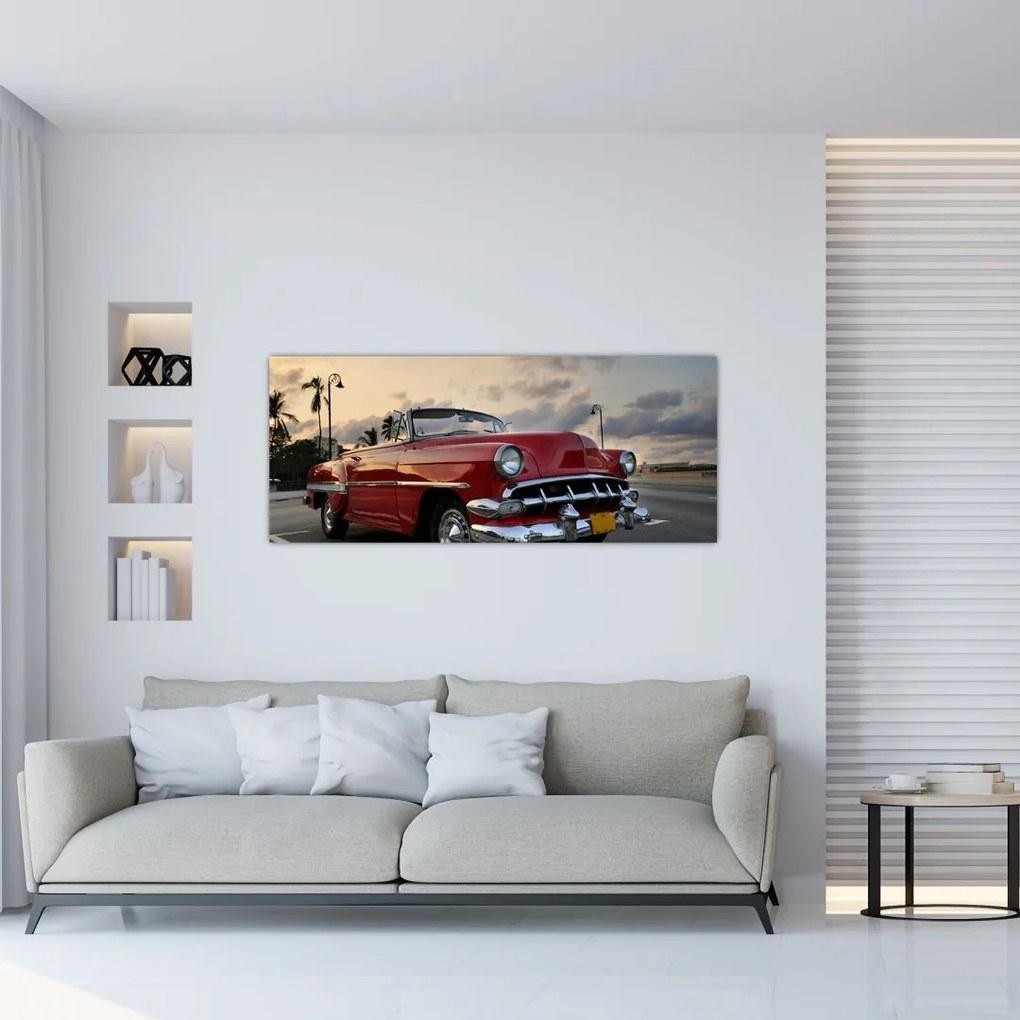 Tablou cu mașina (120x50 cm)