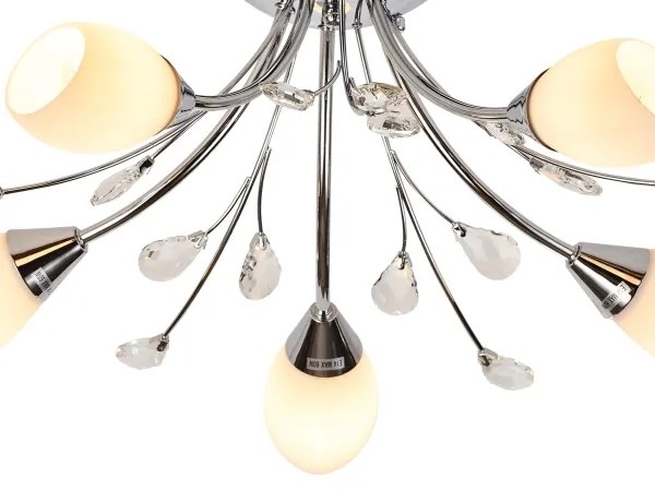 Lustră aplicată Brilagi MEGAPOLIS 5xE14/60W/230V crom lucios