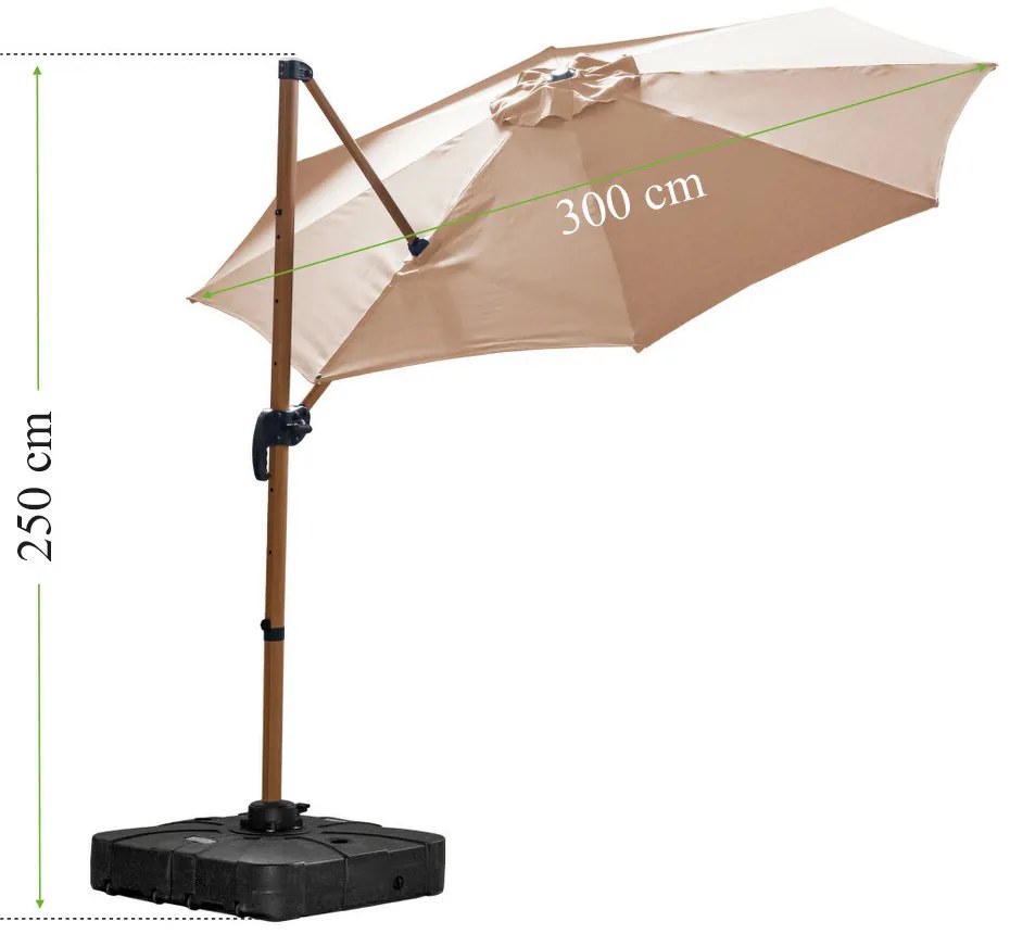 Roma D bej parasol de grădină