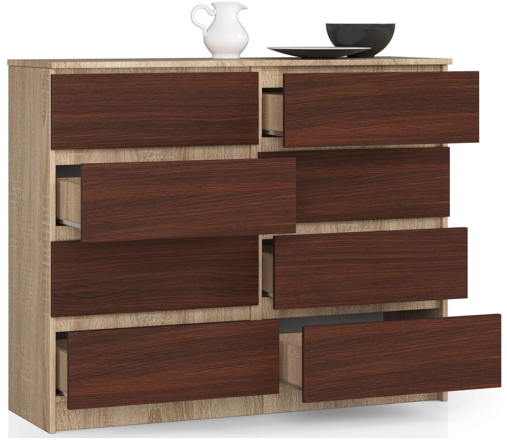 Comodă Kohen (stejar sonoma + wenge). 1069025