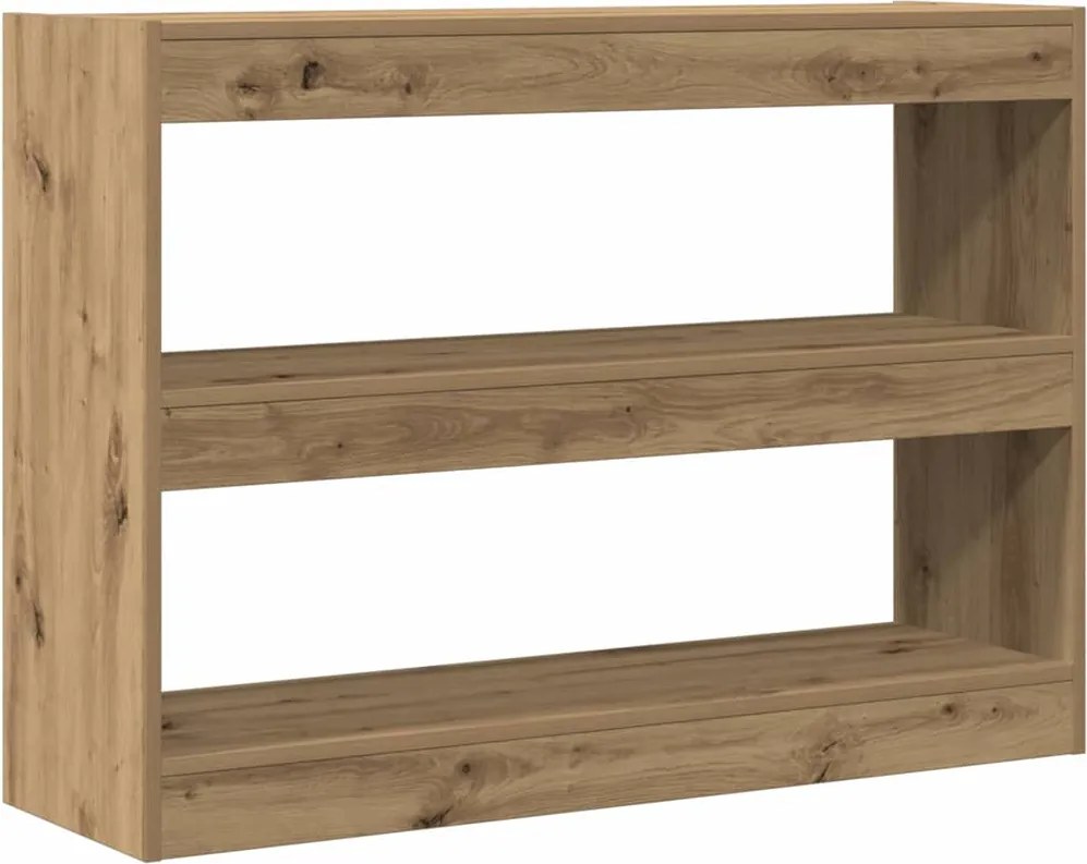 vidaXL Bibliotecă stejar artizanal 100 x 30 x 72 cm Lemn compozit