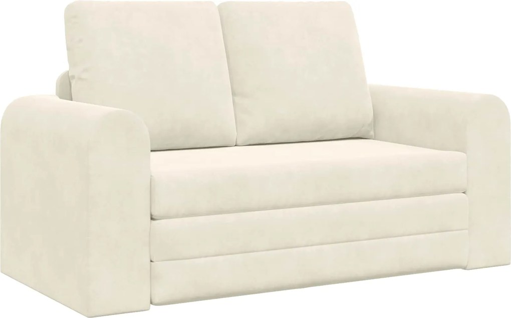 vidaXL Pat canapea 60cm Crem Catifea