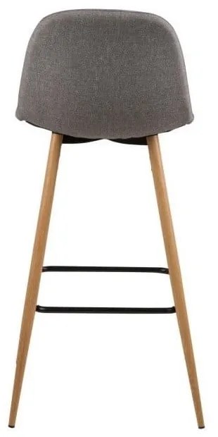 Set 2 scaune pentru bar Actona Wilma Barstool Vintage, gri deschis