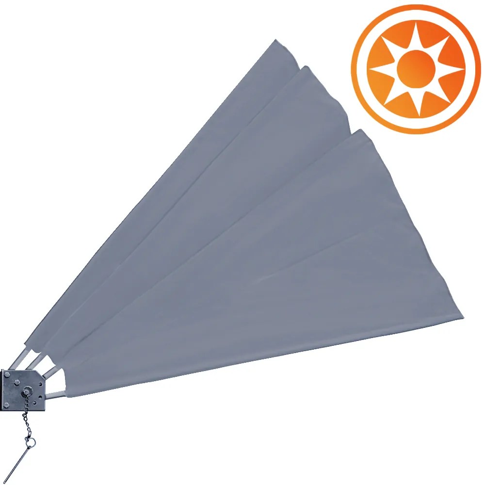 Deuba Paravan de balcon 140x140 cm - antracit