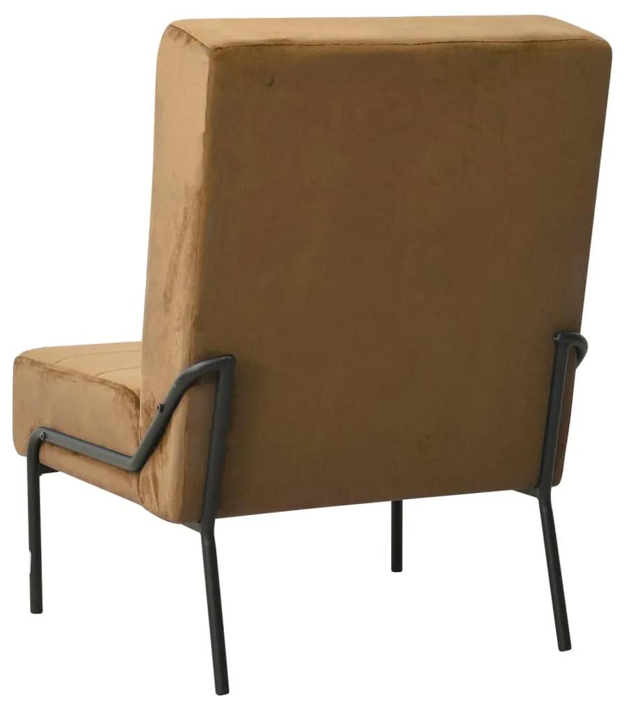 Scaun de relaxare, maro, 65x79x87 cm, catifea 1, Maro