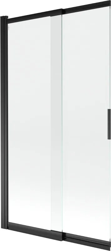 Mexen Fox paravan de baie cu 2 aripi glisante 100 x 150 cm, transparent, negru - 891-100-002-70-00