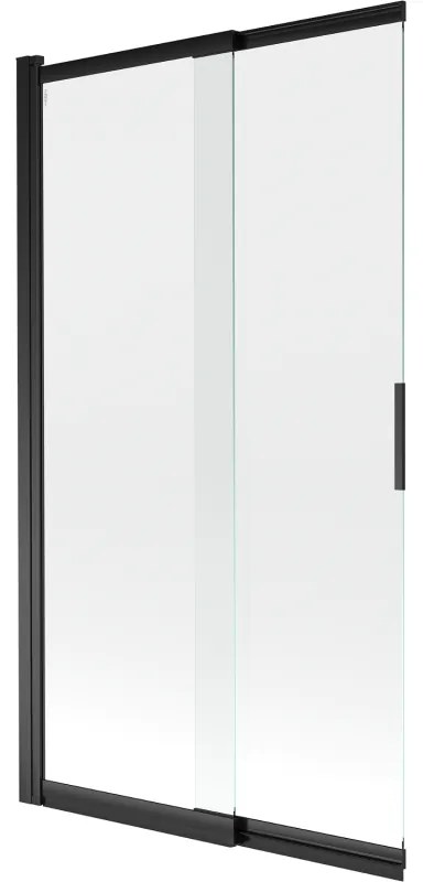 Mexen Fox paravan de baie cu 2 uși glisante 100 x 150 cm, transparent, negru - 891-100-002-70-00