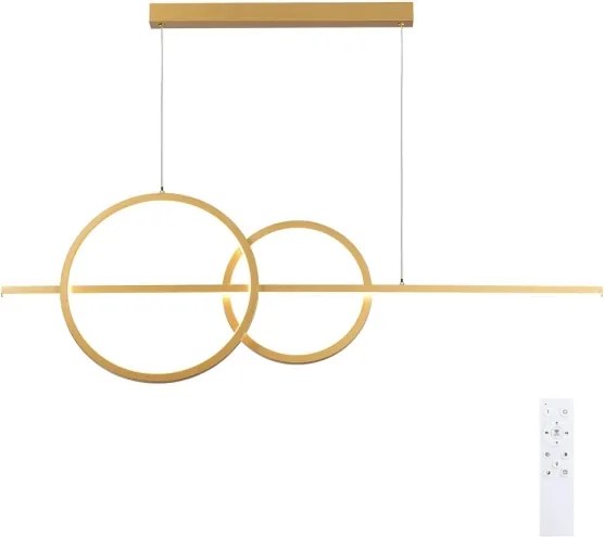 BRILAGI - Lampă suspendată LED reglabilă pe cablu SIGNATURE LED/53W/230V 120 cm aurie + telecomandă